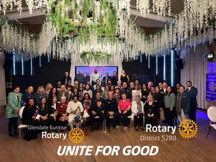 Melina Sardar with the Glendale Sunrise Rotary Club